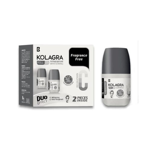 Kolagra Whitening Roll On 2×1 Promo Pack 1+1 Fragrance Free
