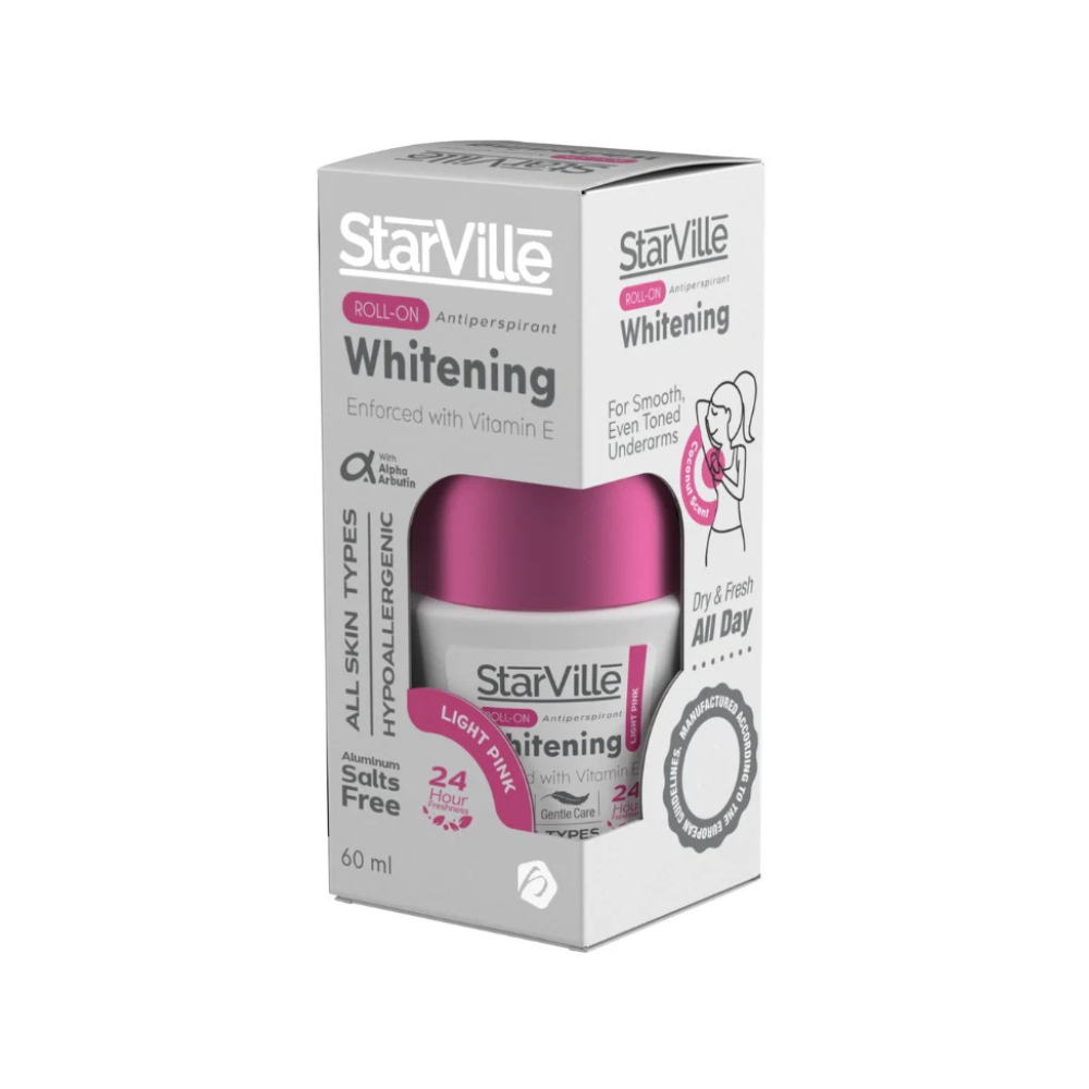 StarVille Whitening Roll On Light Pink with Coconut Scent 60 ml