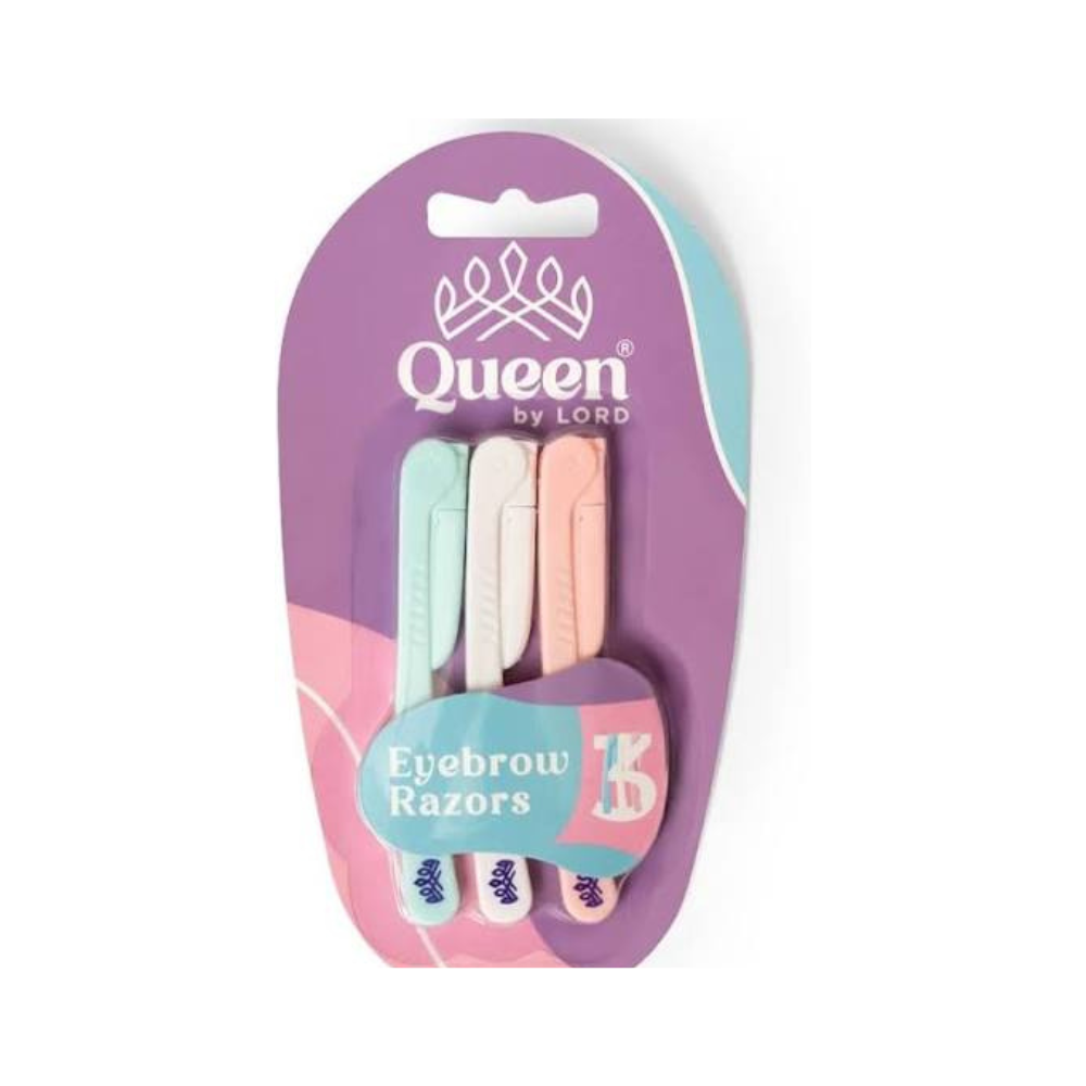 Queen Foldable Eyebrow Razors 3 Pieces