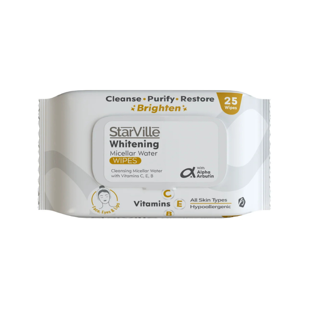 StarVille Whitening Micellar Water Wipes 25 Wipes