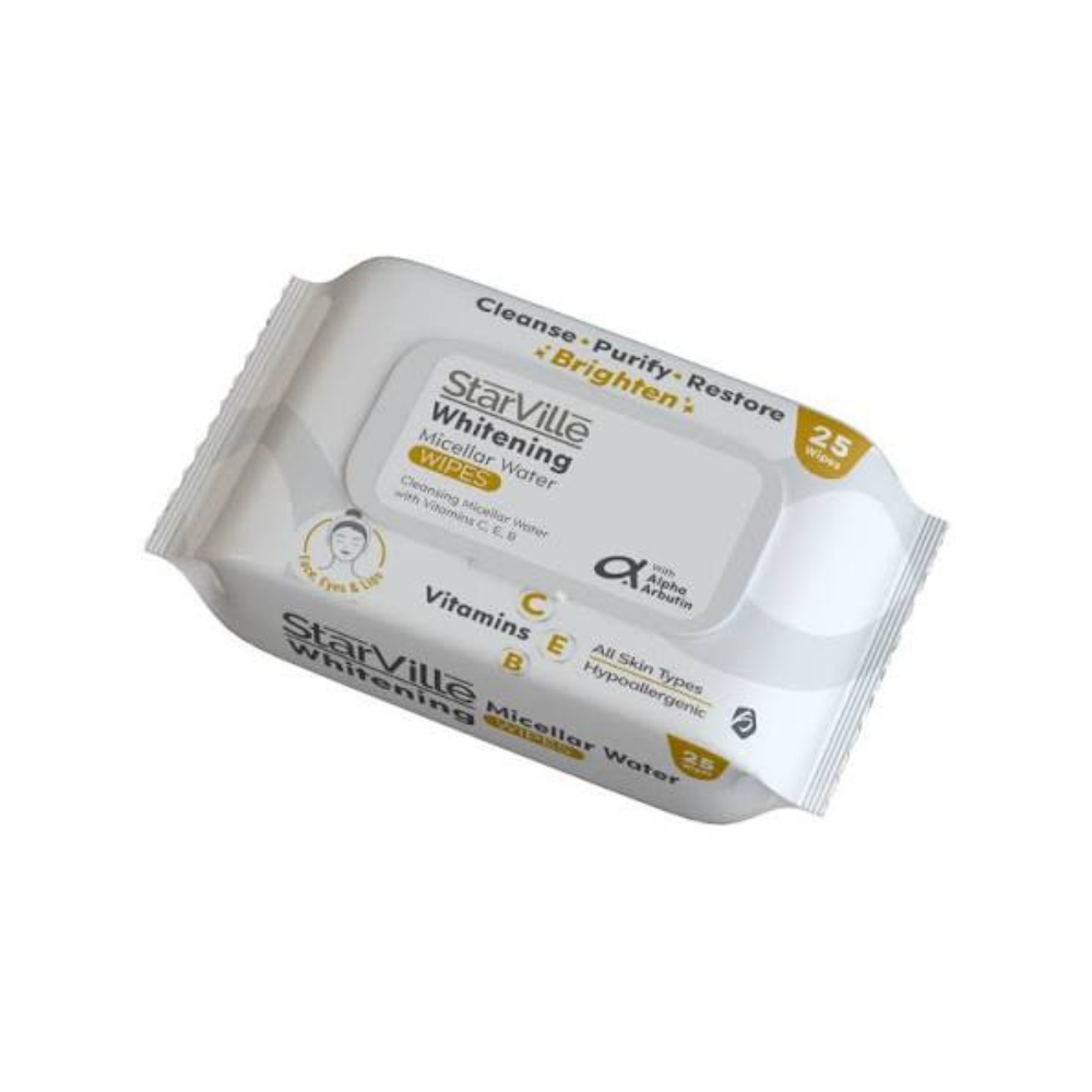 StarVille Whitening Micellar Water Wipes