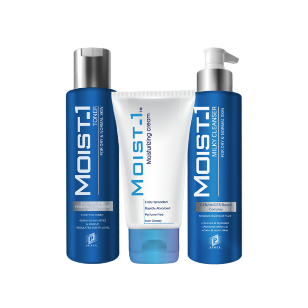 MOIST-1 (MILKY CLEANSER 200ML+TONER 200ML+CREAM 100GM) OFFER