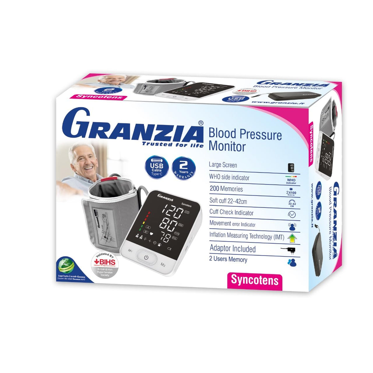 Granzia Syncotens Digital Blood Pressure Monitor