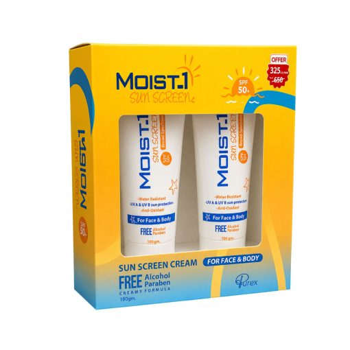 MOIST-1 Sunscreen SPF 50+ Cream 100 ml (1+1) Offer