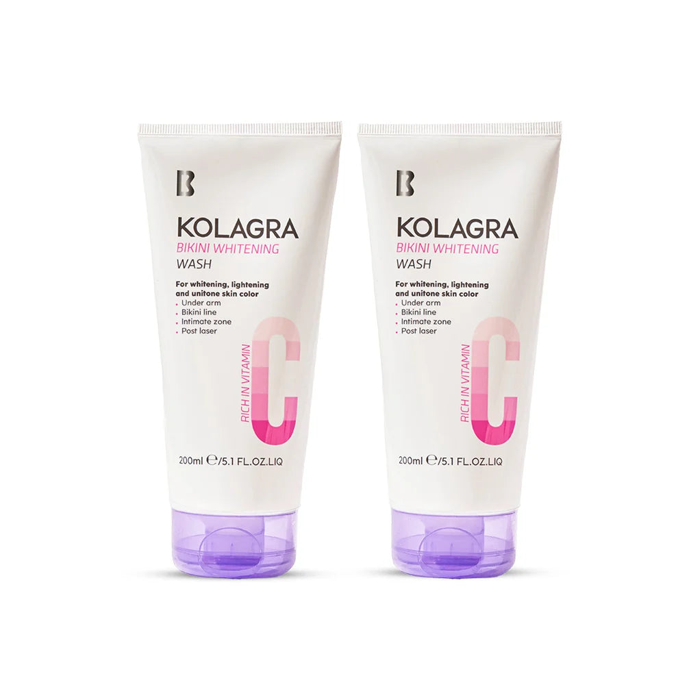 Kolagra Bikini Whitening Wash 200 ml 1+1 Offer