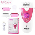 VGR V-722 Professional 2-in-1 Cordless Epilator for Women