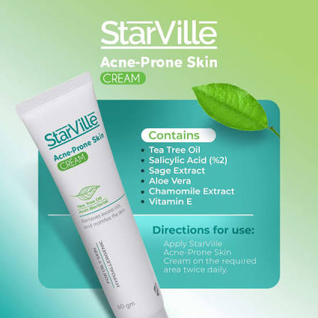 Starville Acne Prone Oily Skin Cream 60 gm