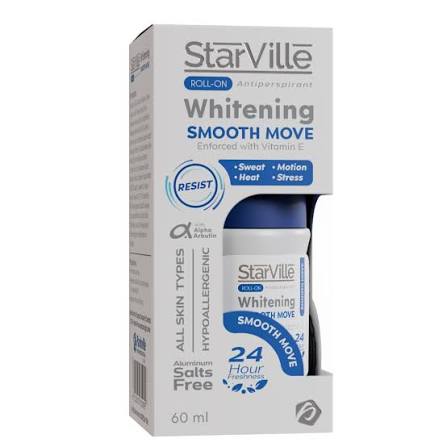 StarVille Roll-On Antiperspirant Whitening Smooth Move 60 ml
