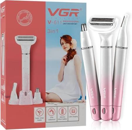 VGR V-611 Professional 3-in-1 Lady Shaver