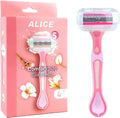 ALICE ComfortGlide Spa Breeze + 4 Razor Blades Pink