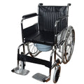 Large Wheeled Commode Chair with Toilet Seat