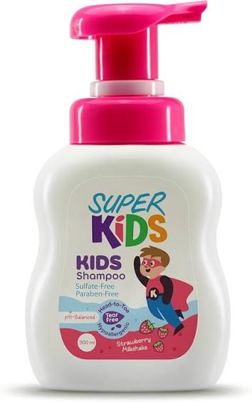 Super Kids Kids Shampoo Strawberry Milkshake Fragrance 300 ml